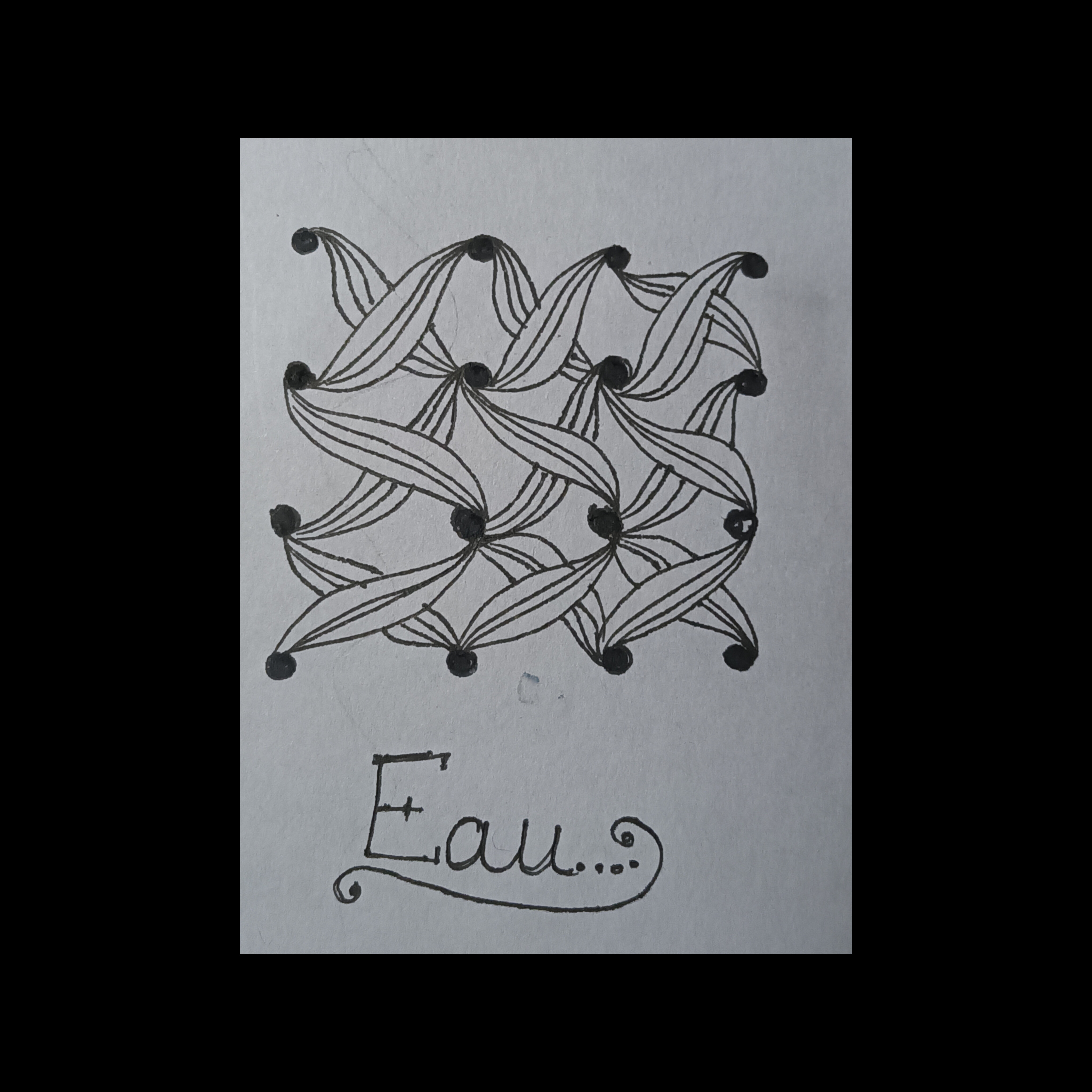 EAU tangle Pattern